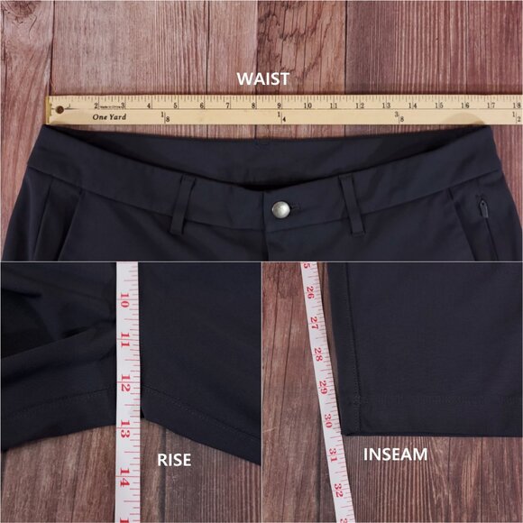 Lululemon Commission Pants Mens Size 34X30.5 Slim Fit Warpstreme Black M5439S - Picture 15 of 15